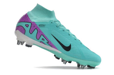 Men's Nike Air Zoom Mercurial Superfly 9 Elite SG Soft Ground High-Tops Football Boots - Blue/Purple/Black