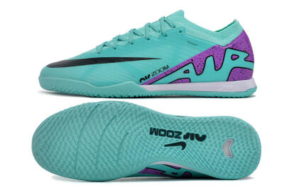 Men's Nike Air Zoom Mercurial Vapor 15 Elite IC Indoor & Futsal Low-Tops Football Shoes - Blue/Purple/Black