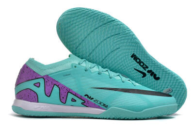 Men's Nike Air Zoom Mercurial Vapor 15 Elite IC Indoor & Futsal Low-Tops Football Shoes - Blue/Purple/Black