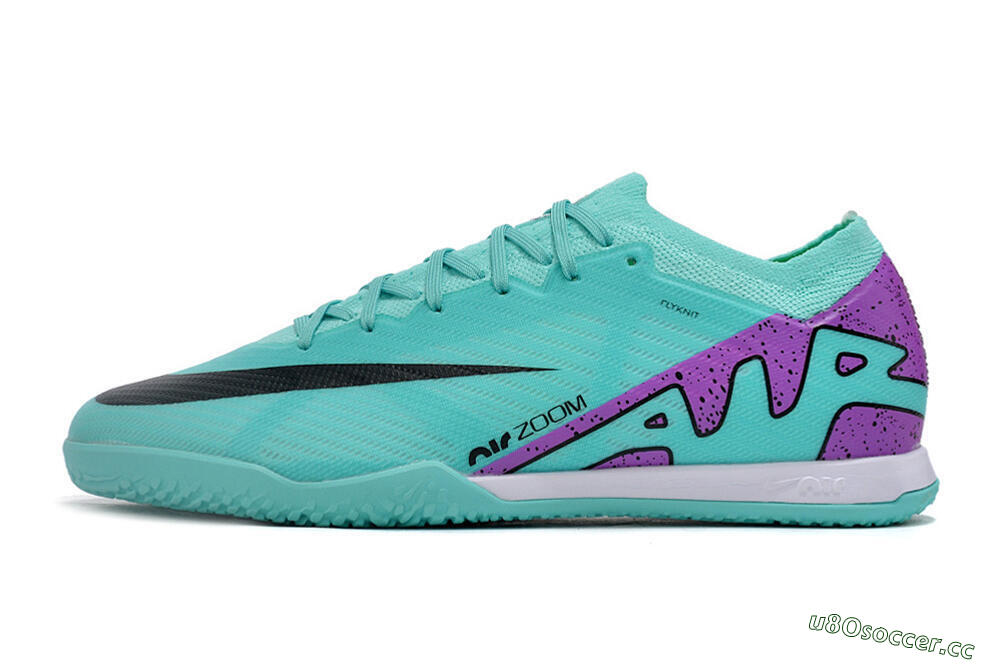 Men's Nike Air Zoom Mercurial Vapor 15 Elite IC Indoor & Futsal Low-Tops Football Shoes - Blue/Purple/Black 0
