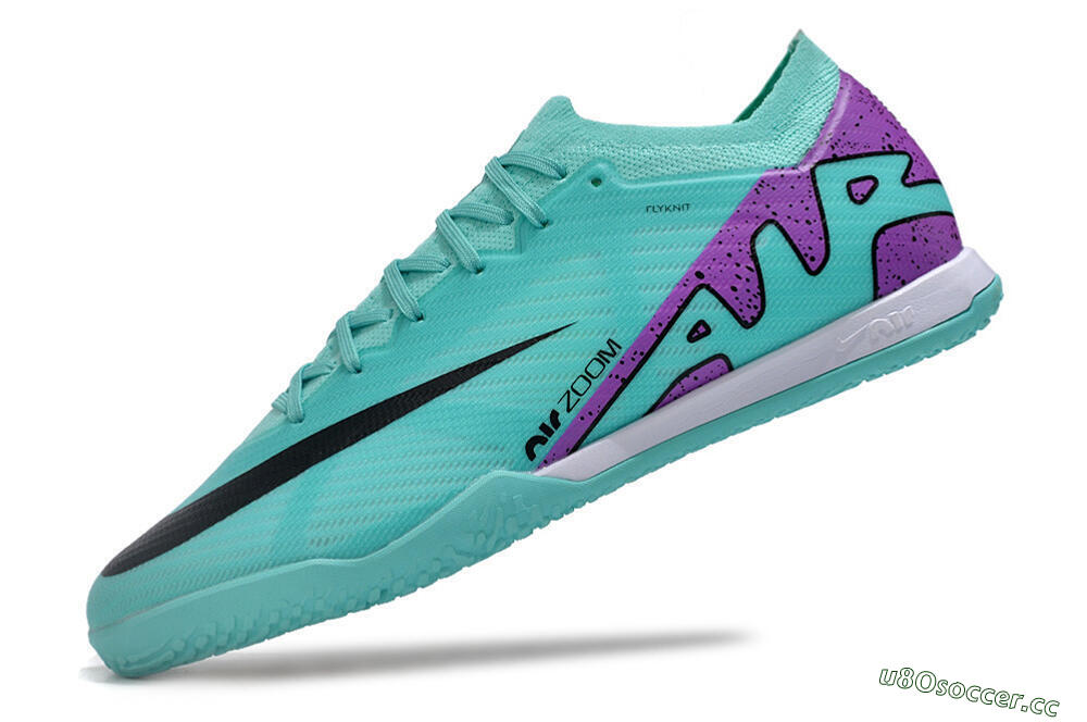 Men's Nike Air Zoom Mercurial Vapor 15 Elite IC Indoor & Futsal Low-Tops Football Shoes - Blue/Purple/Black 5