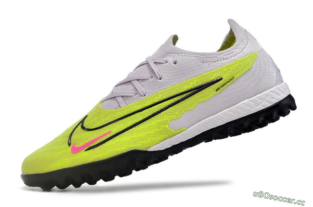 Men's Nike Phantom GX Elite TF Artificial Turf Low-Tops Football Shoes - Green/Blue/White 5