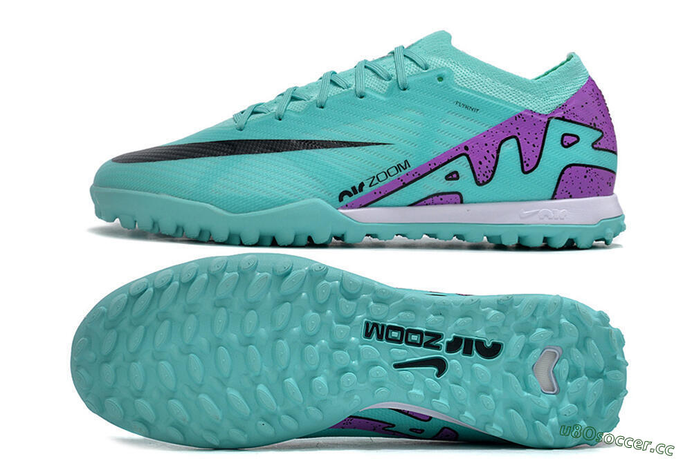 Unisex Nike Air Zoom Mercurial Vapor 15 Elite TF Artificial Turf Low-Tops Football Shoes - Blue/Black/Purple 1