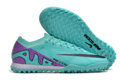Unisex Nike Air Zoom Mercurial Vapor 15 Elite TF Artificial Turf Low-Tops Football Shoes - Blue/Black/Purple