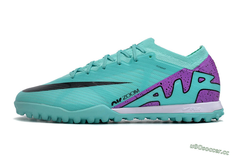 Unisex Nike Air Zoom Mercurial Vapor 15 Elite TF Artificial Turf Low-Tops Football Shoes - Blue/Black/Purple 0