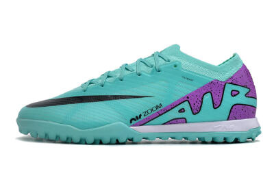 Unisex Nike Air Zoom Mercurial Vapor 15 Elite TF Artificial Turf Low-Tops Football Shoes - Blue/Black/Purple