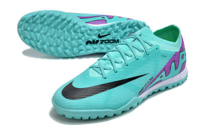 Unisex Nike Air Zoom Mercurial Vapor 15 Elite TF Artificial Turf Low-Tops Football Shoes - Blue/Black/Purple