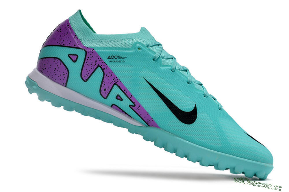 Unisex Nike Air Zoom Mercurial Vapor 15 Elite TF Artificial Turf Low-Tops Football Shoes - Blue/Black/Purple 4