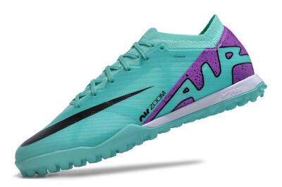 Unisex Nike Air Zoom Mercurial Vapor 15 Elite TF Artificial Turf Low-Tops Football Shoes - Blue/Black/Purple