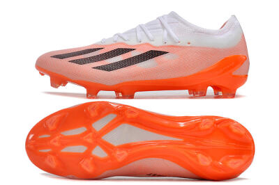 Men's Adidas X Crazyfast.1 FG Firm Ground Low-Tops Football Boots - White/Red/Black