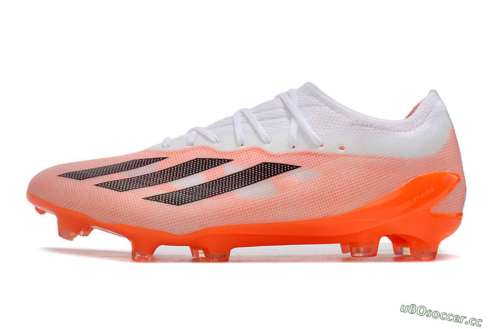 Men's Adidas X Crazyfast.1 FG Firm Ground Low-Tops Football Boots - White/Red/Black 0