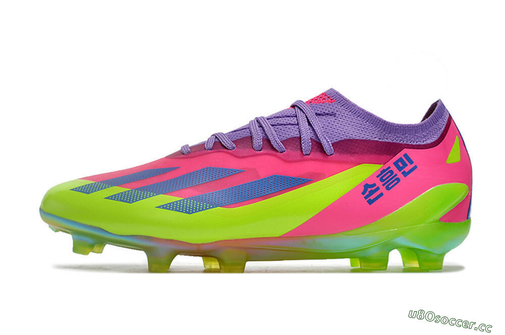 Unisex Adidas X Speedportal .1 2022 World Cup Boots FG Firm Ground Low-Tops Football Boots - Pink/Purple/Blue/Green 0