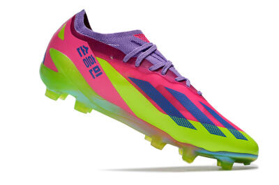 Unisex Adidas X Speedportal .1 2022 World Cup Boots FG Firm Ground Low-Tops Football Boots - Pink/Purple/Blue/Green