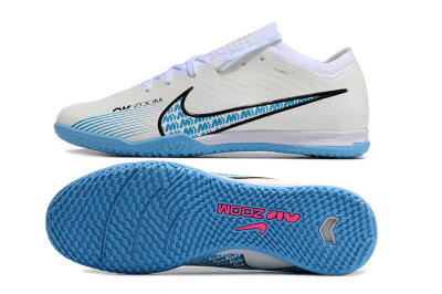 Unisex Nike Air Zoom Mercurial Vapor 15 Elite IC Indoor & Futsal Low-Tops Football Shoes - White/Blue/Black