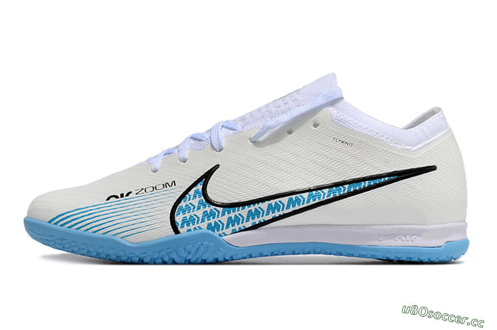 Unisex Nike Air Zoom Mercurial Vapor 15 Elite IC Indoor & Futsal Low-Tops Football Shoes - White/Blue/Black 0