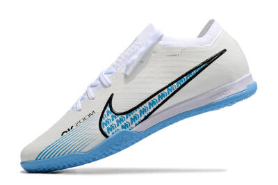 Unisex Nike Air Zoom Mercurial Vapor 15 Elite IC Indoor & Futsal Low-Tops Football Shoes - White/Blue/Black