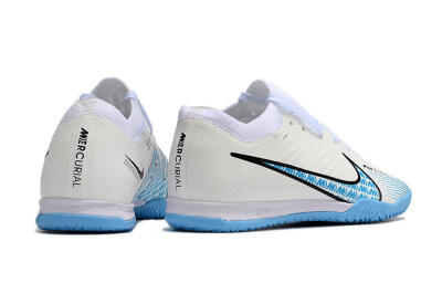 Unisex Nike Air Zoom Mercurial Vapor 15 Elite IC Indoor & Futsal Low-Tops Football Shoes - White/Blue/Black