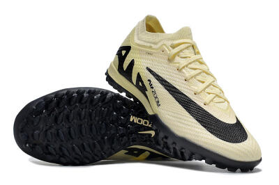Men's Nike Air Zoom Mercurial Vapor 15 Elite TF Artificial Turf Low-Tops Football Shoes - Beige/Black