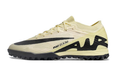Men's Nike Air Zoom Mercurial Vapor 15 Elite TF Artificial Turf Low-Tops Football Shoes - Beige/Black