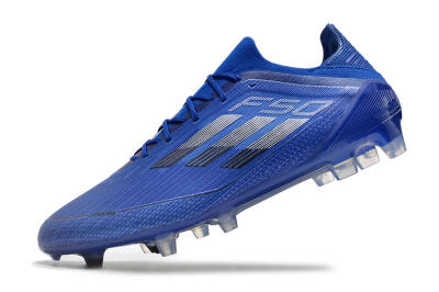 Men's Adidas F50 Adizero FG Firm Ground Low-Tops Football Boots - Blue/Silver/Black
