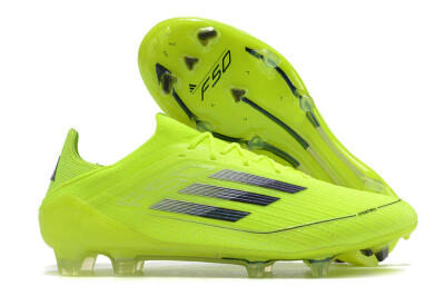 Men's Adidas F50 Adizero FG Firm Ground Low-Tops Football Boots - Yellow/Black