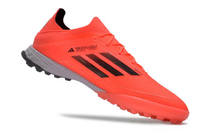 Men's Adidas F50 Adizero TF Artificial Turf Low-Tops Football Shoes - Red/Black