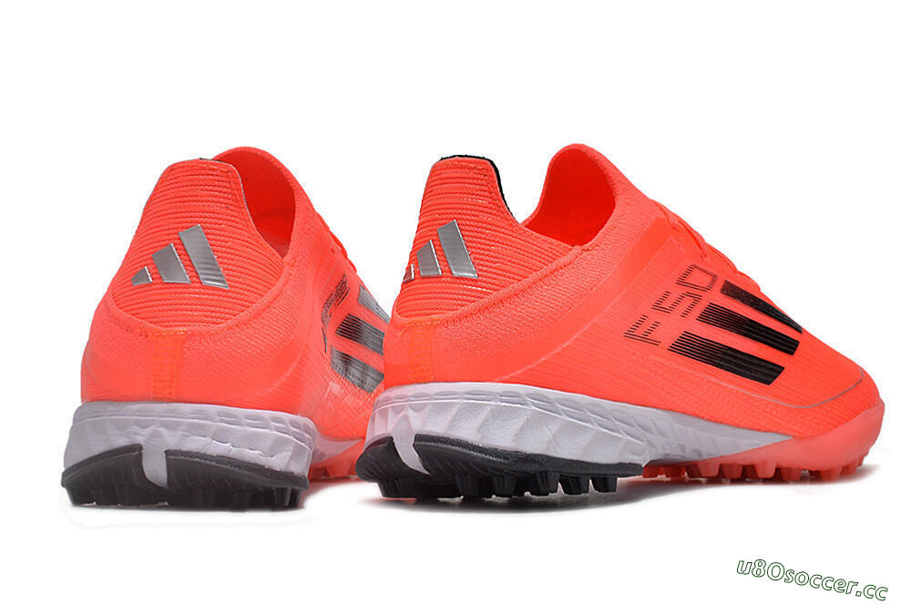 Men's Adidas F50 Adizero TF Artificial Turf Low-Tops Football Shoes - Red/Black 6