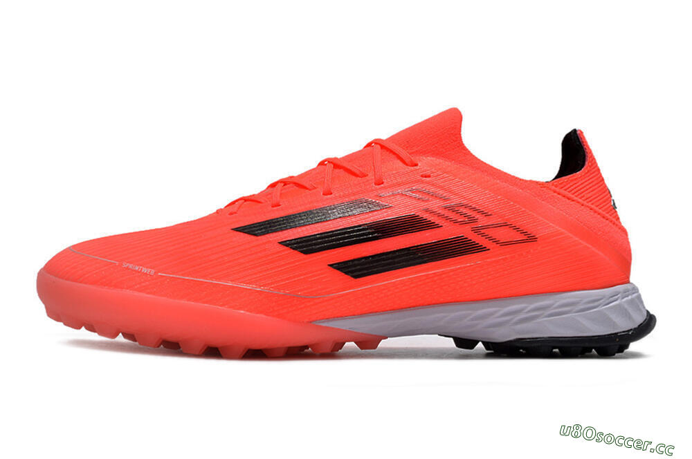 Men's Adidas F50 Adizero TF Artificial Turf Low-Tops Football Shoes - Red/Black 0