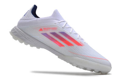 Men's Adidas F50 Adizero TF Artificial Turf Low-Tops Football Shoes - White/Red/Blue