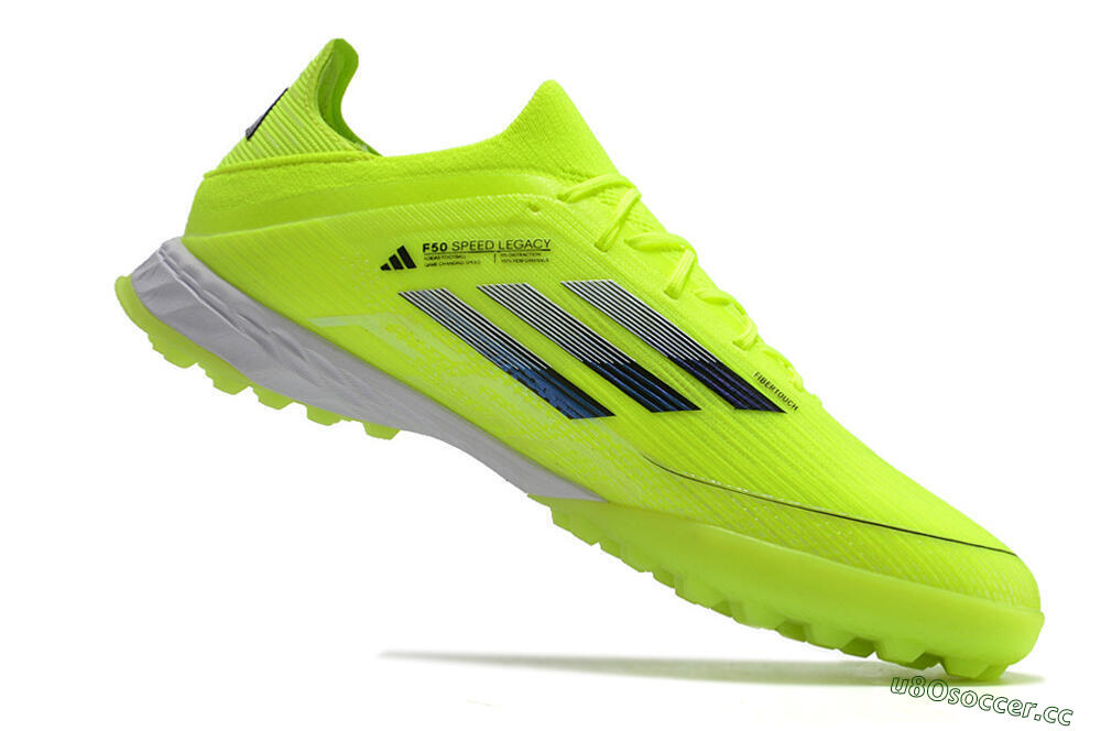 Men's Adidas F50 Adizero TF Artificial Turf Low-Tops Football Shoes - Yellow/Black 4