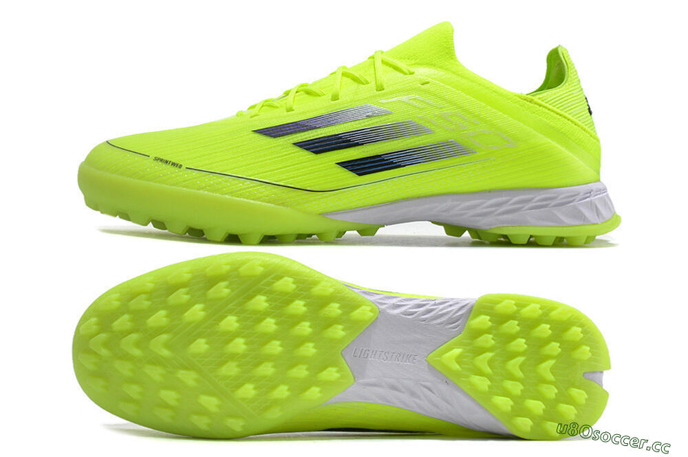 Men's Adidas F50 Adizero TF Artificial Turf Low-Tops Football Shoes - Yellow/Black 1