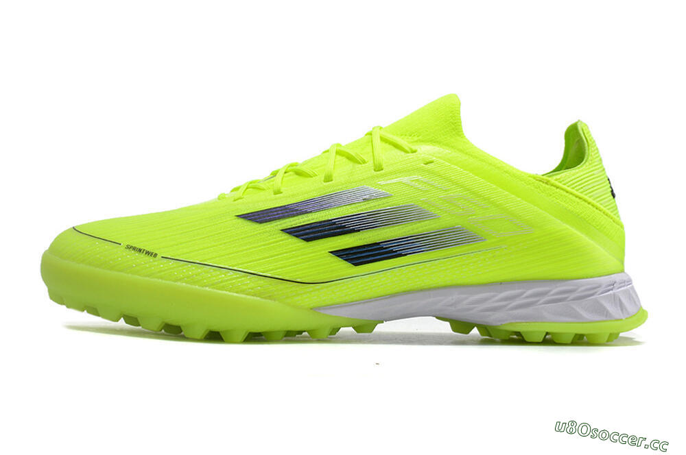Men's Adidas F50 Adizero TF Artificial Turf Low-Tops Football Shoes - Yellow/Black 0