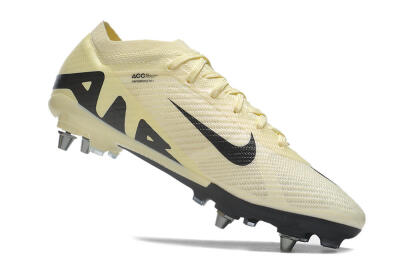 Men's Nike Air Zoom Mercurial Vapor 15 Elite SG Soft Ground Low-Tops Football Boots - Beige/Black