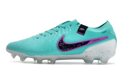 Men's Nike Tiempo Legend 10 Elite FG Firm Ground Low-Tops Football Boots - Blue/Black/Purple