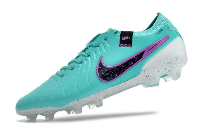 Men's Nike Tiempo Legend 10 Elite FG Firm Ground Low-Tops Football Boots - Blue/Black/Purple