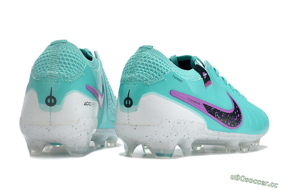 Men's Nike Tiempo Legend 10 Elite FG Firm Ground Low-Tops Football Boots - Blue/Black/Purple 9