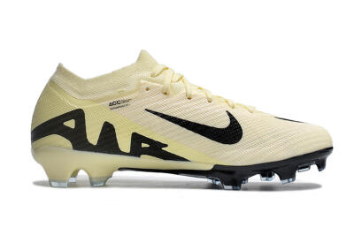 Men's Nike Air Zoom Mercurial Vapor 15 Elite FG Firm Ground Low-Tops Football Boots - White/Black/Beige