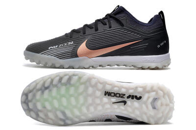 Unisex Nike Air Zoom Mercurial Vapor 15 Pro TF Artificial Turf Low-Tops Football Shoes - Black/Gold/White