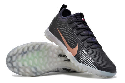 Unisex Nike Air Zoom Mercurial Vapor 15 Pro TF Artificial Turf Low-Tops Football Shoes - Black/Gold/White