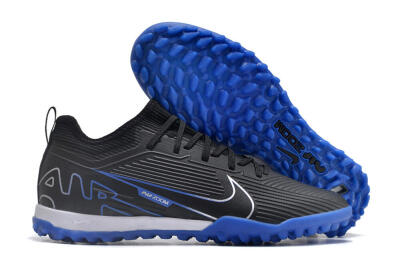 Unisex Nike Air Zoom Mercurial Vapor 15 Pro TF Artificial Turf Low-Tops Football Shoes - Black/White/Blue