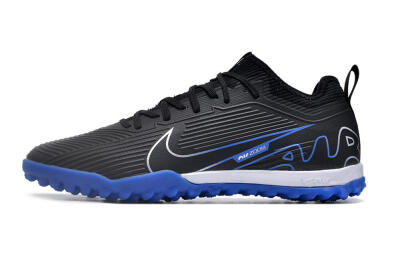 Unisex Nike Air Zoom Mercurial Vapor 15 Pro TF Artificial Turf Low-Tops Football Shoes - Black/White/Blue