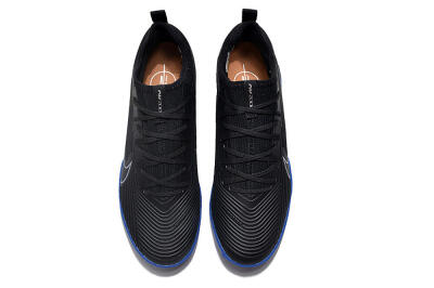 Unisex Nike Air Zoom Mercurial Vapor 15 Pro TF Artificial Turf Low-Tops Football Shoes - Black/White/Blue