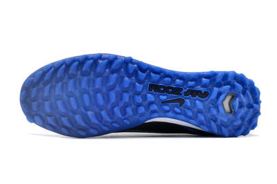 Unisex Nike Air Zoom Mercurial Vapor 15 Pro TF Artificial Turf Low-Tops Football Shoes - Black/White/Blue