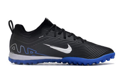 Unisex Nike Air Zoom Mercurial Vapor 15 Pro TF Artificial Turf Low-Tops Football Shoes - Black/White/Blue