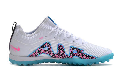 Unisex Nike Air Zoom Mercurial Vapor 15 Pro TF Artificial Turf Low-Tops Football Shoes - White/Blue/Pink