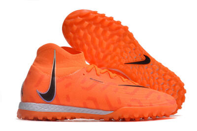 Men's Nike Phantom Luna Elite NU TF Artificial Turf High-Tops Football Shoes - Orange/Purple/Black