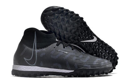 Men's Nike Phantom Luna Elite NU TF Artificial Turf High-Tops Football Shoes - Black/Grey/White