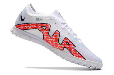 Men's Nike Air Zoom Mercurial Vapor 15 Elite TF Artificial Turf Low-Tops Football Shoes - White/Red/Black