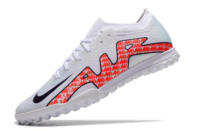 Men's Nike Air Zoom Mercurial Vapor 15 Elite TF Artificial Turf Low-Tops Football Shoes - White/Red/Black