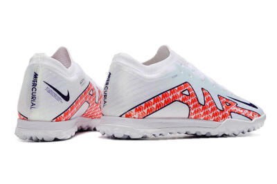 Men's Nike Air Zoom Mercurial Vapor 15 Elite TF Artificial Turf Low-Tops Football Shoes - White/Red/Black